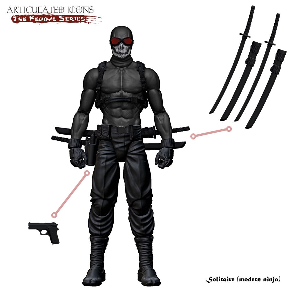 Solitaire - The Fwoosh (Articulated Icons The Fuedal Series) action figure collectible [Barcode 9358548572789] - Main Image 2