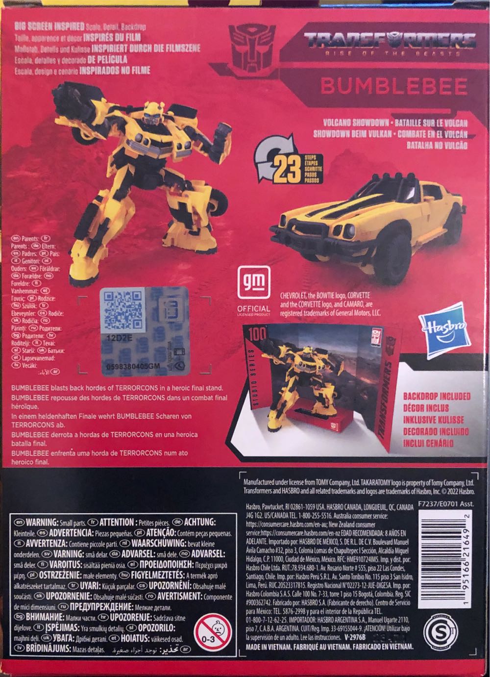 Transformers Studio Series Bumblebee Rise Of The Beasts - Hasbro / Takara Tomy (Transformers Studio Series: Transformers: Rise Of The Beasts) action figure collectible [Barcode 195166216492] - Main Image 2