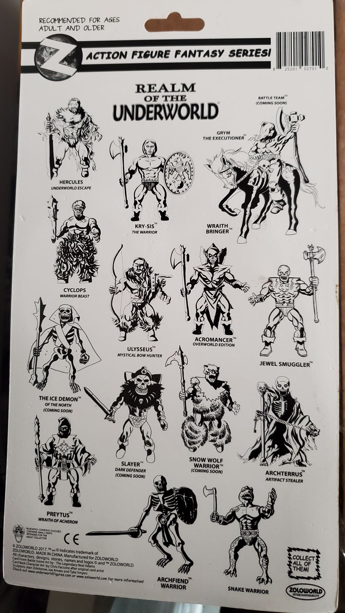 Realm of the Underworld - Barbarian Man - Zoloworld action figure collectible [Barcode 825201027010] - Main Image 2