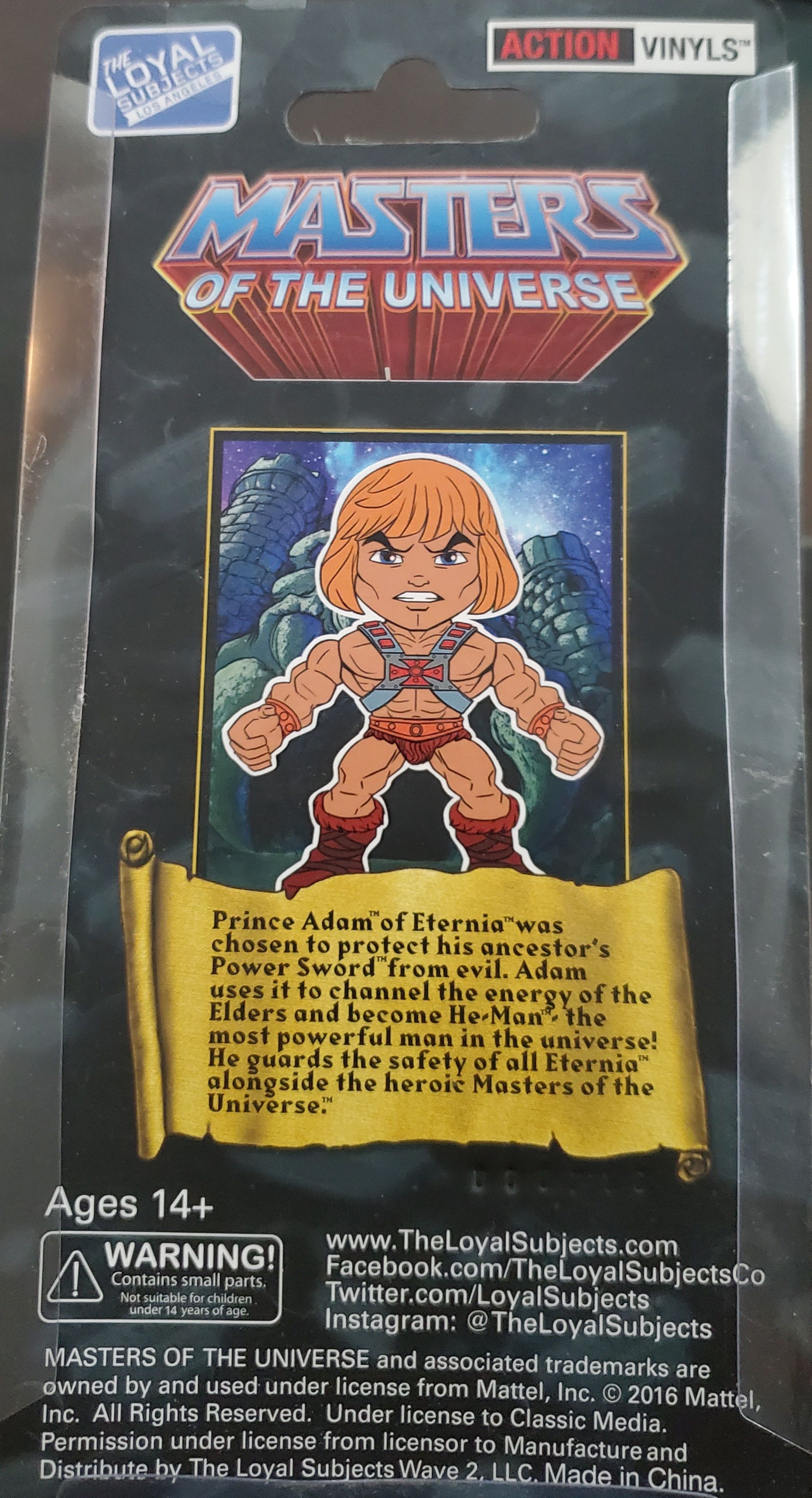 Prince Adam Action Vinyl - The Loyal Subjects action figure collectible - Main Image 2