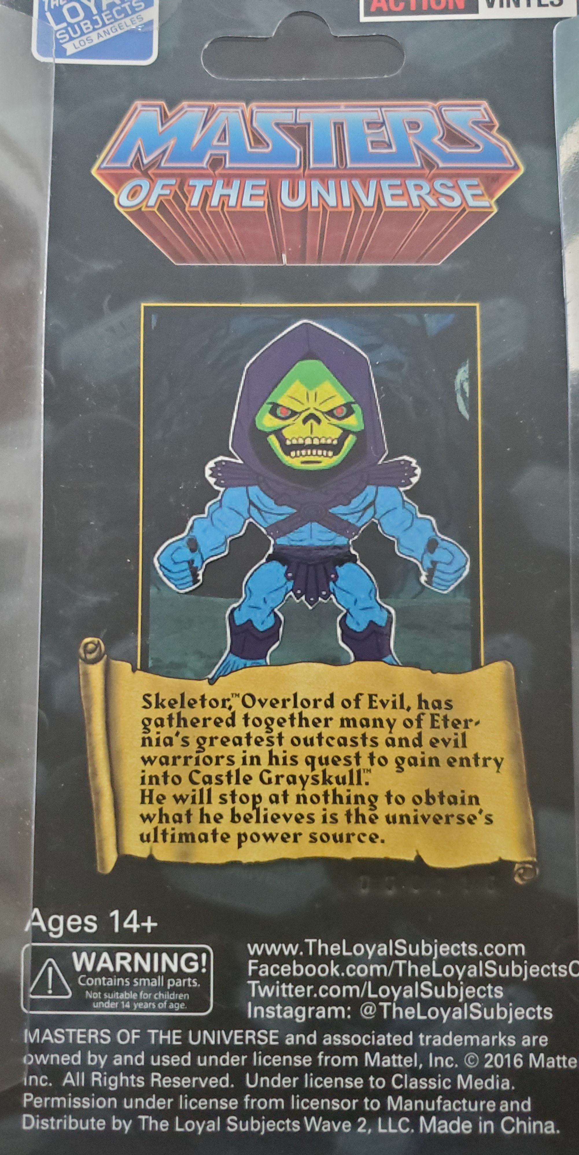 Skeletor: Masters of the Universe Action Vinyls - The Loyal Subjects action figure collectible - Main Image 2