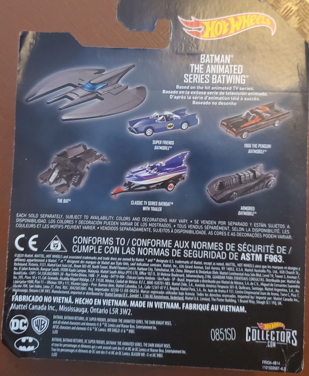 Batwing Animated Series - Hotwheels by Mattel (Batwing Hotwheels) action figure collectible - Main Image 2