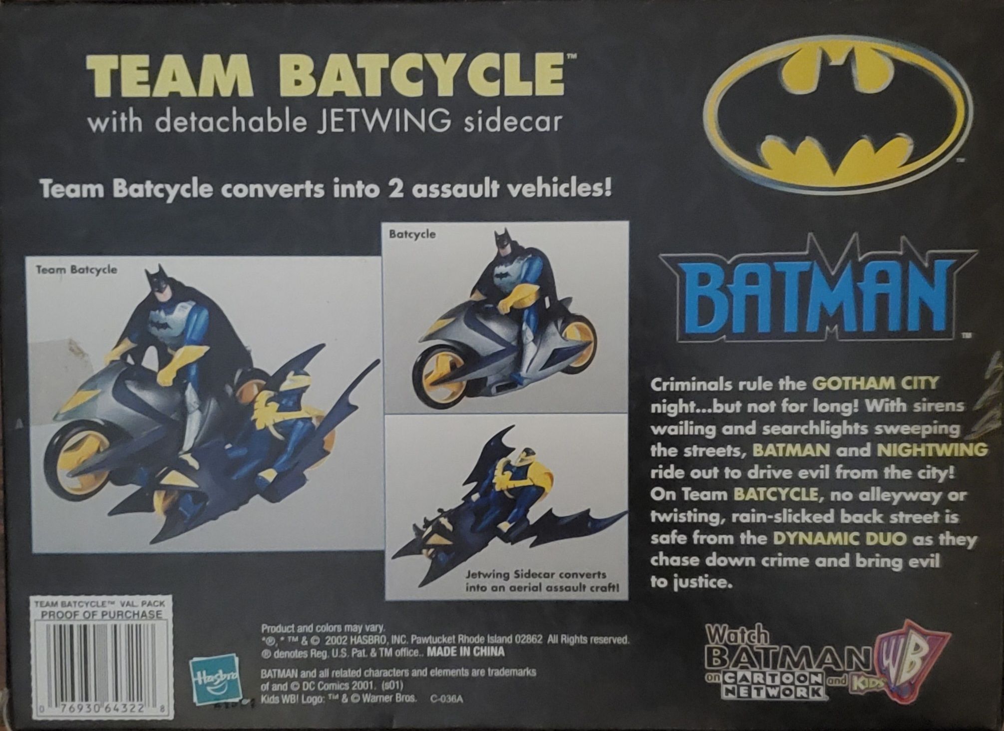 Batman Team Batcycle - Hasbro (Batman) action figure collectible [Barcode 076930643228] - Main Image 2