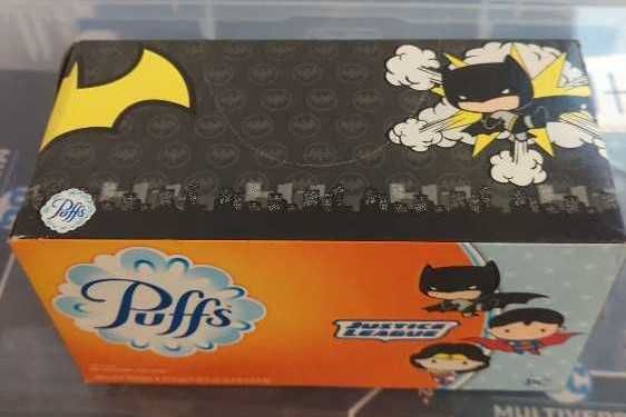 Justice League Batman Puffs Tissues  action figure collectible [Barcode 037000777823] - Main Image 2
