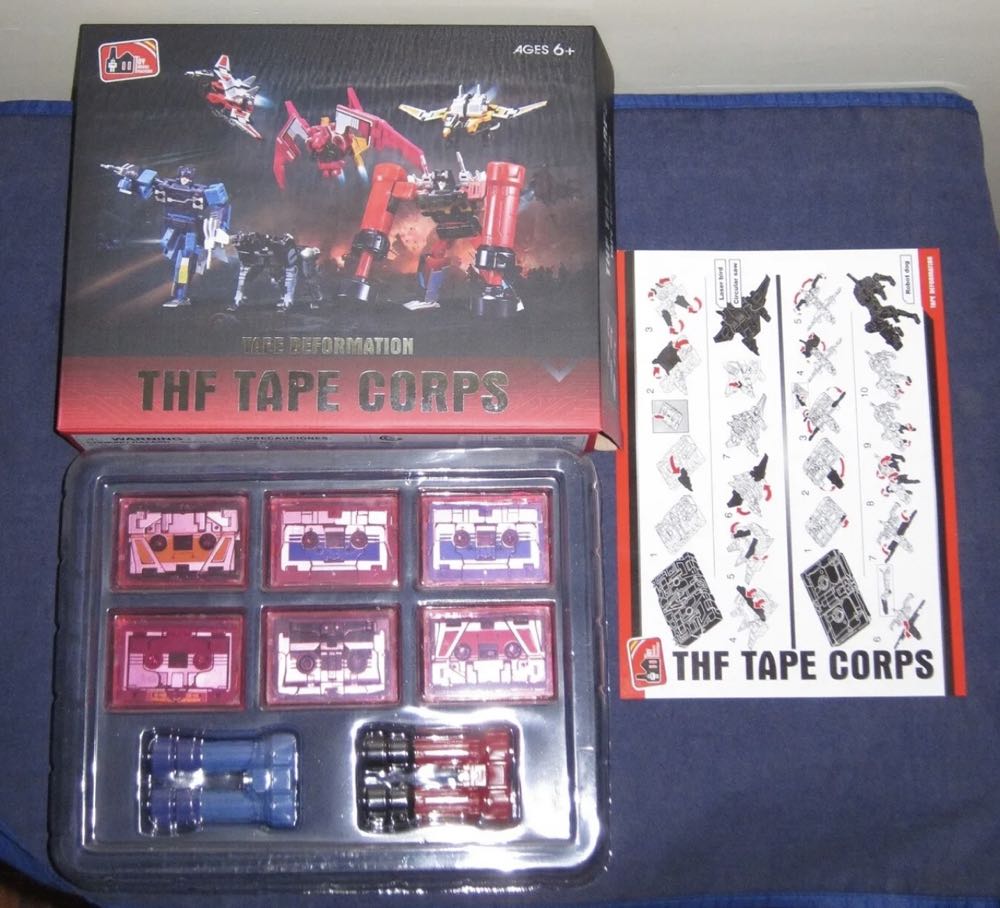 Transformers 3rd Party Ravage, Rumble, Frenzy, Buzzsaw, Ratbat, Laserbeak THF (The Tape Corps) - Toy House Factory (Transforming robot cassette figures) action figure collectible - Main Image 2