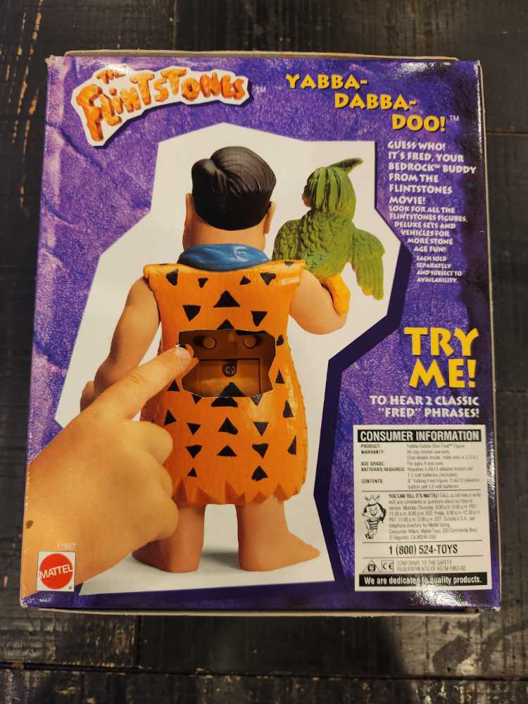 Yabba-Dabba-Doo Fred - Mattle (The Flintstones) action figure collectible [Barcode 074299116674] - Main Image 2