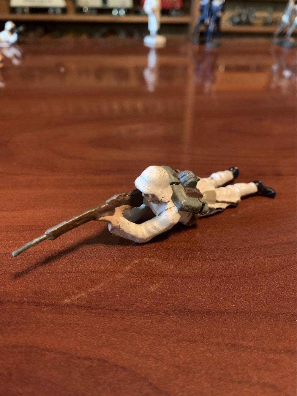 Lineol Swiss Laying Rifle Winter - Lineol (Swiss) action figure collectible - Main Image 2