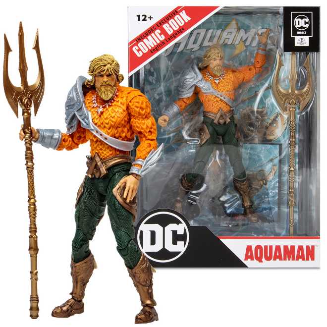 Aquaman - DC - JUSTICE LEAGUE (Aguaman) action figure collectible [Barcode 787926159110] - Main Image 4