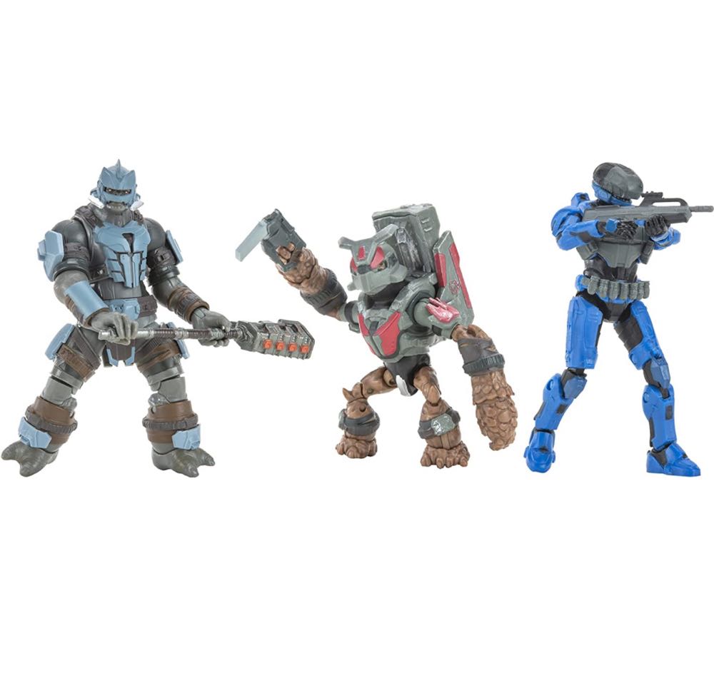 UNSC Armory (Spartan Gungnir + Grunt Mule + Brute Warrior) - Jazwares (World Of Halo) action figure collectible - Main Image 3