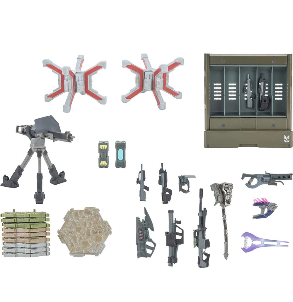 UNSC Armory (Spartan Gungnir + Grunt Mule + Brute Warrior) - Jazwares (World Of Halo) action figure collectible - Main Image 4