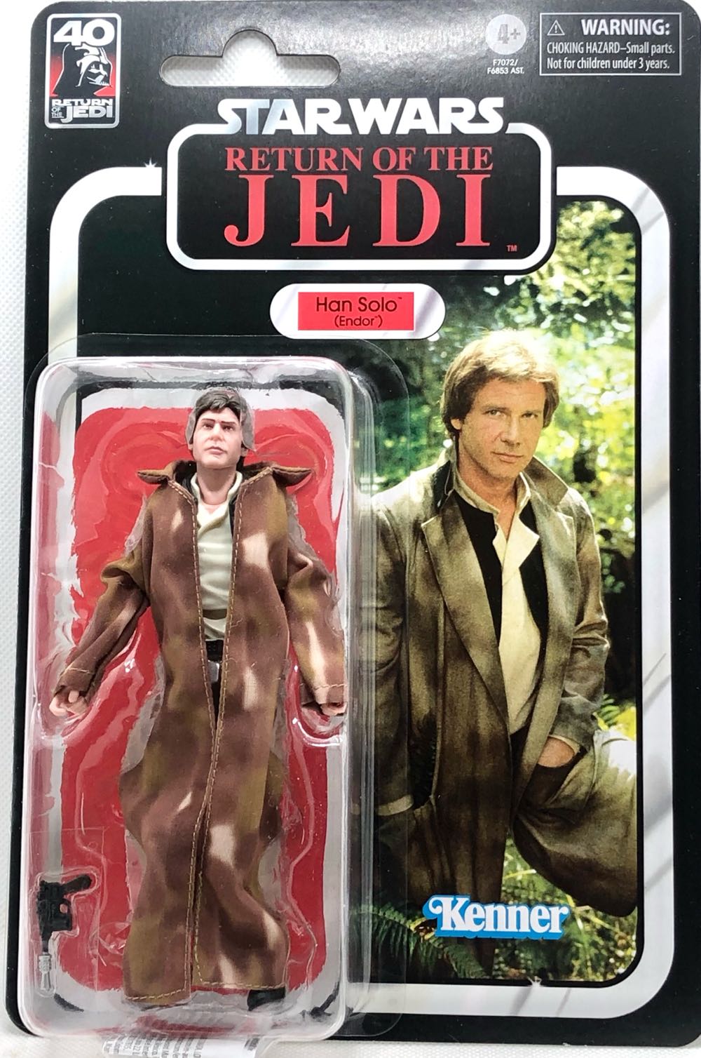 Han Solo (Endor) - Hasbro (Star Wars Black 6” 40th Anniversary) (Star Wars) action figure collectible - Main Image 1