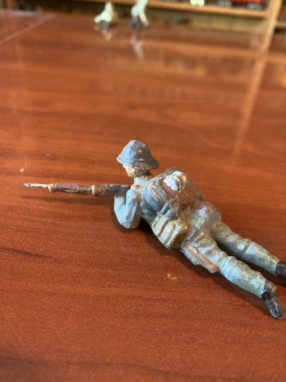 Lineol French Solider Laying Rifle - Lineol (French) action figure collectible - Main Image 2