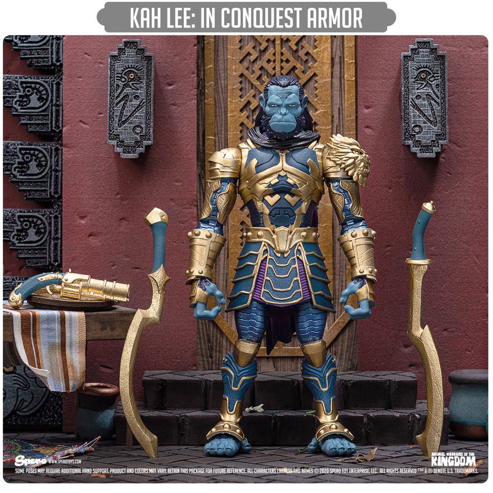 Animal Warriors Of The Kingdom-Primal Series: Kah Lee: Conquest Armor - Spero Studios (Animal Warriors Of The Kingdom) action figure collectible [Barcode 850020645206] - Main Image 2