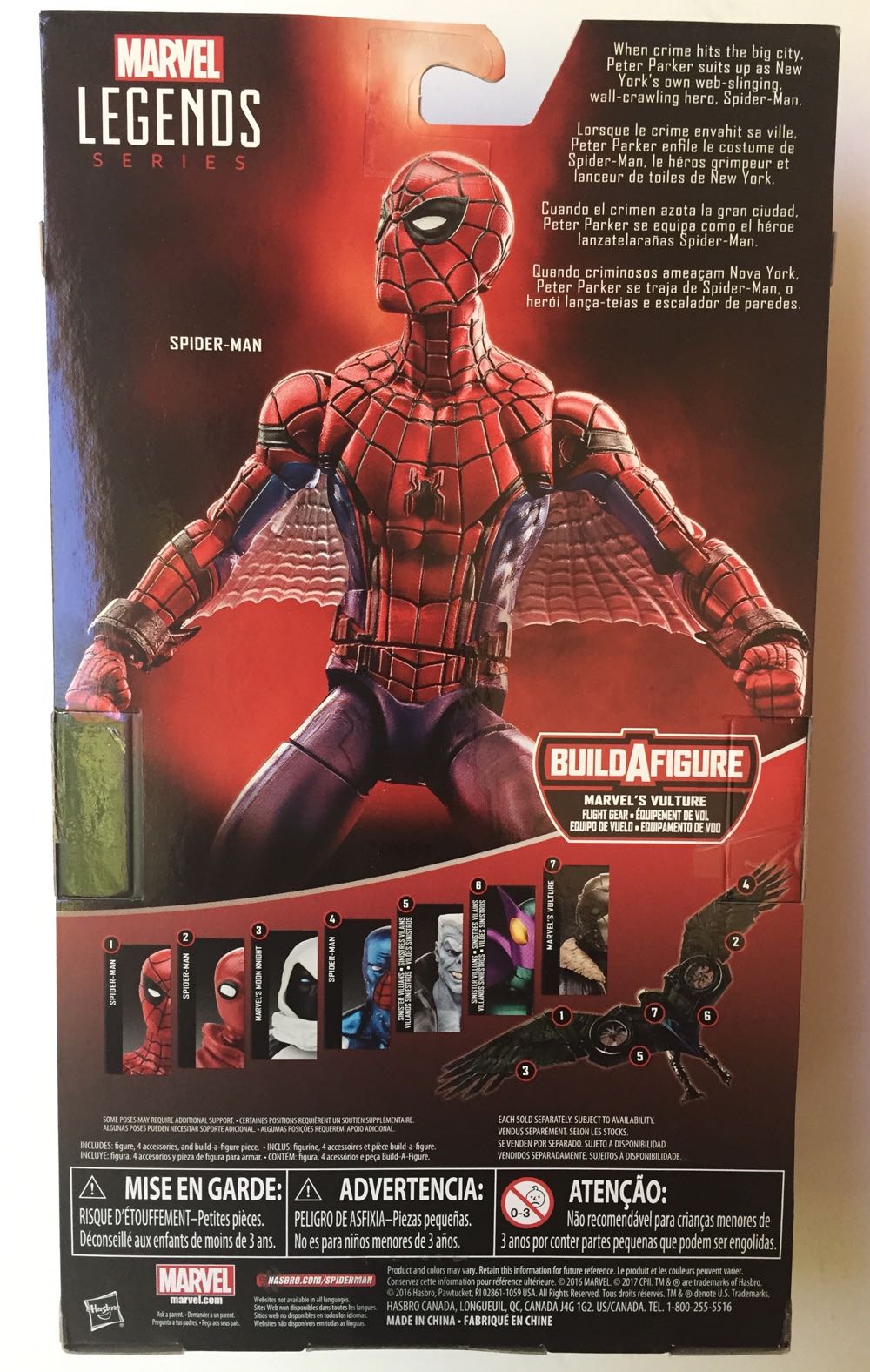 Spider-Man - Hasbro - Marvel Legends (Marvel’s Spider-Man: Homecoming) action figure collectible - Main Image 3