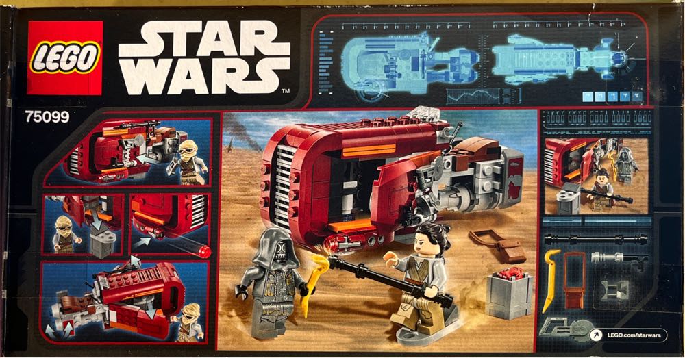 Lego Star Wars Rey’s Speeder -  LEGO® action figure collectible [Barcode 673419231572] - Main Image 2
