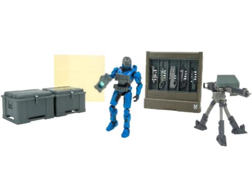UNSC Checkpoint (with Spartan Gungnir + Elite Mercenary) - Jazwares (World Of Halo) action figure collectible - Main Image 2