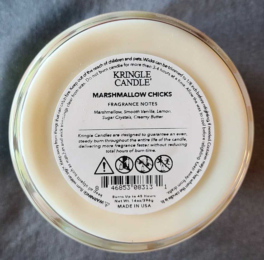 CANDLE: Easter Kringle Marshmallow Chick 2023 - Kringle Candle (Easter Candles) action figure collectible [Barcode 846853083131] - Main Image 2