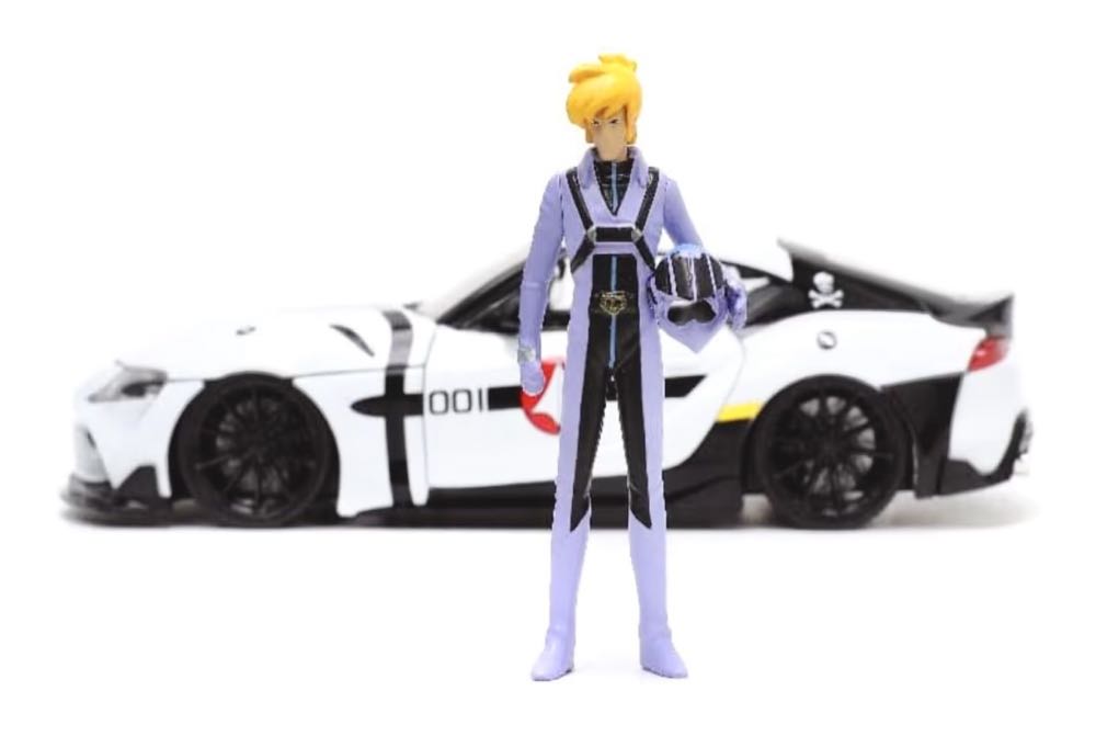 Jada 1:24 ROBOTECH Roy Focker & 2020 Toyota Supra Die-cast - JADA TOYS, Inc. (Robotech) action figure collectible [Barcode 801310336823] - Main Image 4