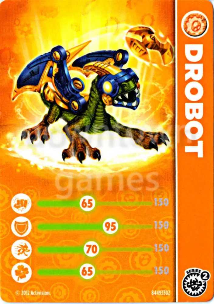 Drobot (Series 2, Lightcore) - Activision (Skylanders) action figure collectible - Main Image 3
