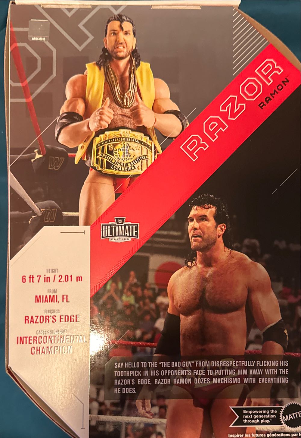 Razor Ramon (Chase) - Mattel (WWE Ultimate Edition) action figure collectible [Barcode 194735107667] - Main Image 2
