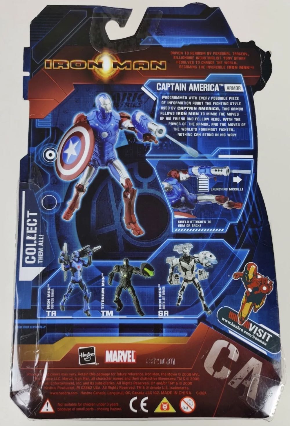 Captain America Armor - Hasbro (Iron Man Concept Series) action figure collectible - Main Image 3
