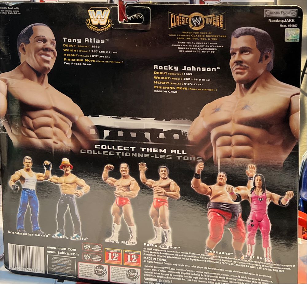 Tony Atlas & Rocky Johnson - Jacks Pacific (WWE) action figure collectible - Main Image 2