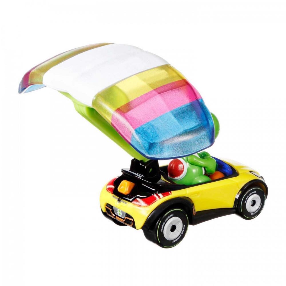 Hot Wheels: Mario Kart: Yoshi (Sports Coupe + Parafoil) - Mattel (Hot Wheels) (Mario Kart) action figure collectible - Main Image 4