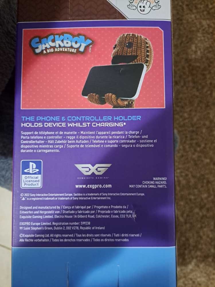 Sackboy The Original Controller Holder - Cable Guys (Sackboy) action figure collectible [Barcode 812169032897] - Main Image 3