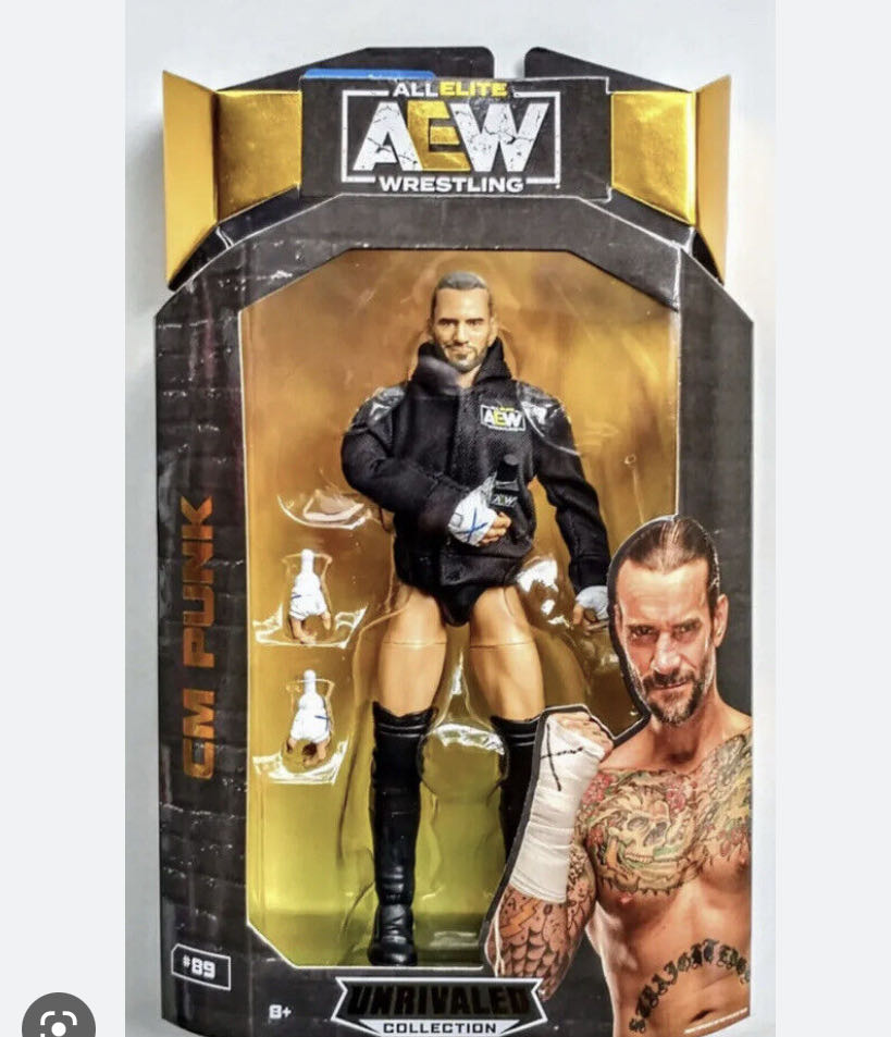 CM Punk - Jazwares AEW (AEW Unrivaled Collection - Walmart Exclusive) action figure collectible - Main Image 3
