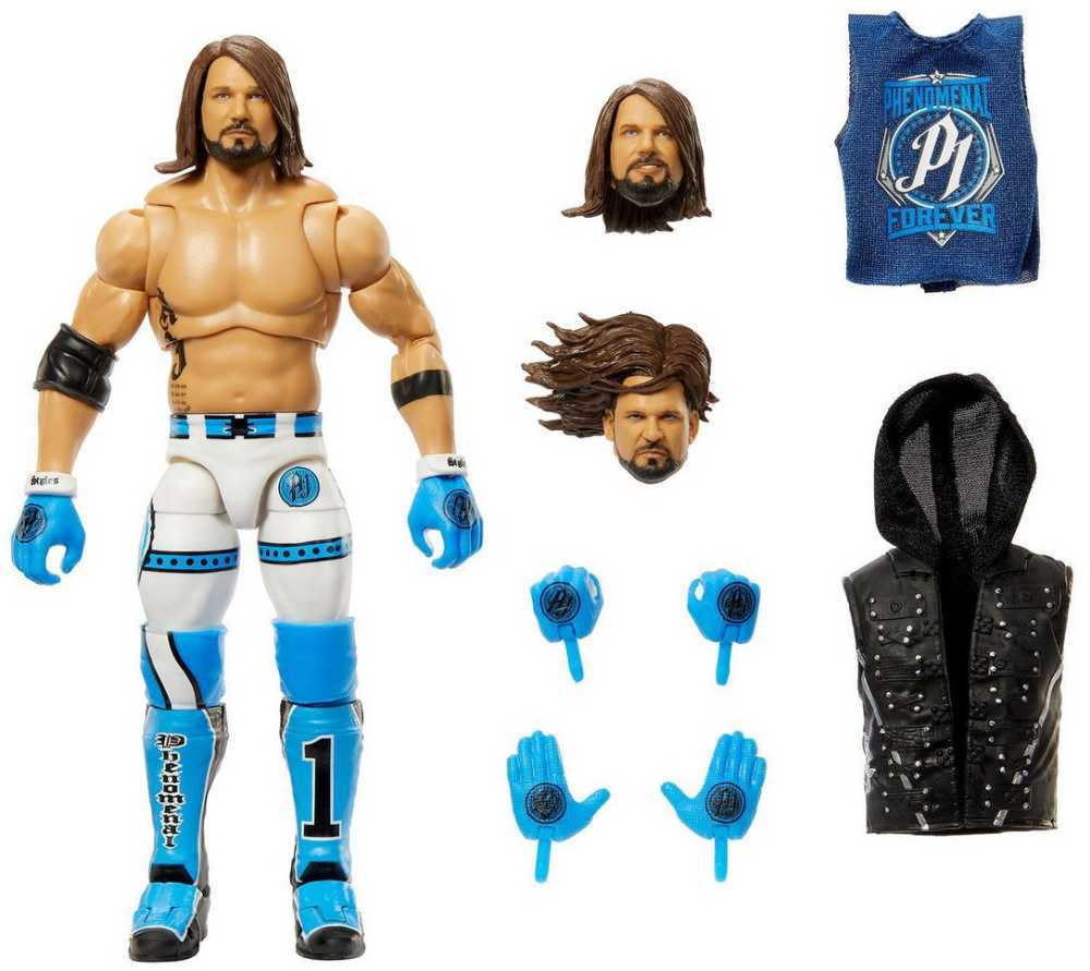 AJ Styles - Ultimate Edition - Mattel Wwe (Wwe Elite) action figure collectible [Barcode 194735107605] - Main Image 3