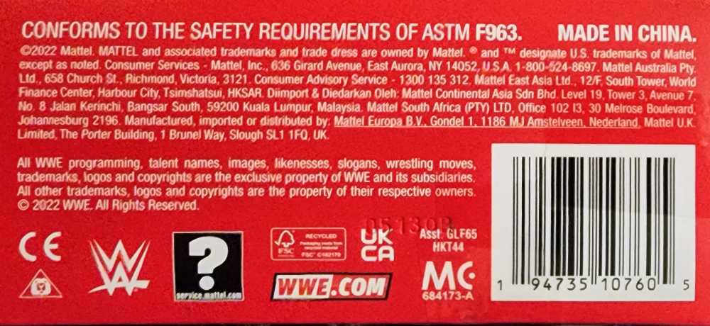 AJ Styles - Ultimate Edition - Mattel Wwe (Wwe Elite) action figure collectible [Barcode 194735107605] - Main Image 4