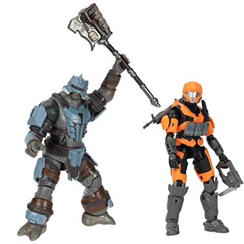 Banished Checkpoint With Spartan CQB & Brute Warrior  - 343 Industries (World Of Halo) action figure collectible [Barcode 191726390879] - Main Image 1