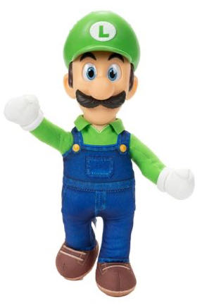 Jakks Pacific: The Super Mario Bros. Movie: Luigi Plush - Jakks Pacific (The Super Mario Bros. Movie) action figure collectible [Barcode 192995416284] - Main Image 3