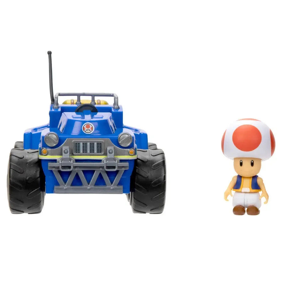 Jakks Pacific: The Super Mario Movie: Toad Pullback Racer - Jakks Pacific (The Super Mario Bros. Movie) action figure collectible [Barcode 192995417700] - Main Image 4