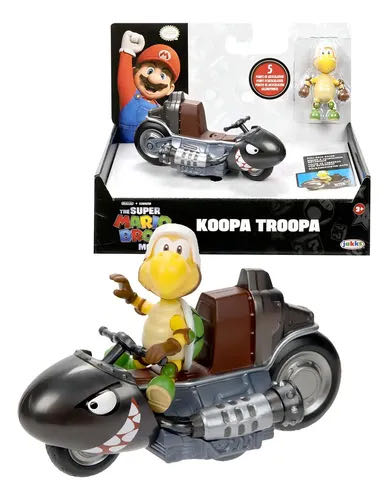 Jakks Pacific: The Super Mario Movie: Koopa Troopa Pullback Racer - Jakks Pacific (The Super Mario Bros. Movie) action figure collectible [Barcode 192995417717] - Main Image 4