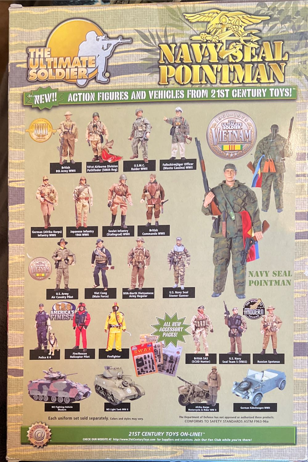 The Ultimate Soldier 21st Century Toys Navy Seal ... Ebay - 21st Century Toys (The Ultimate Soldier Vietnam) action figure collectible [Barcode 638748336213] - Main Image 3