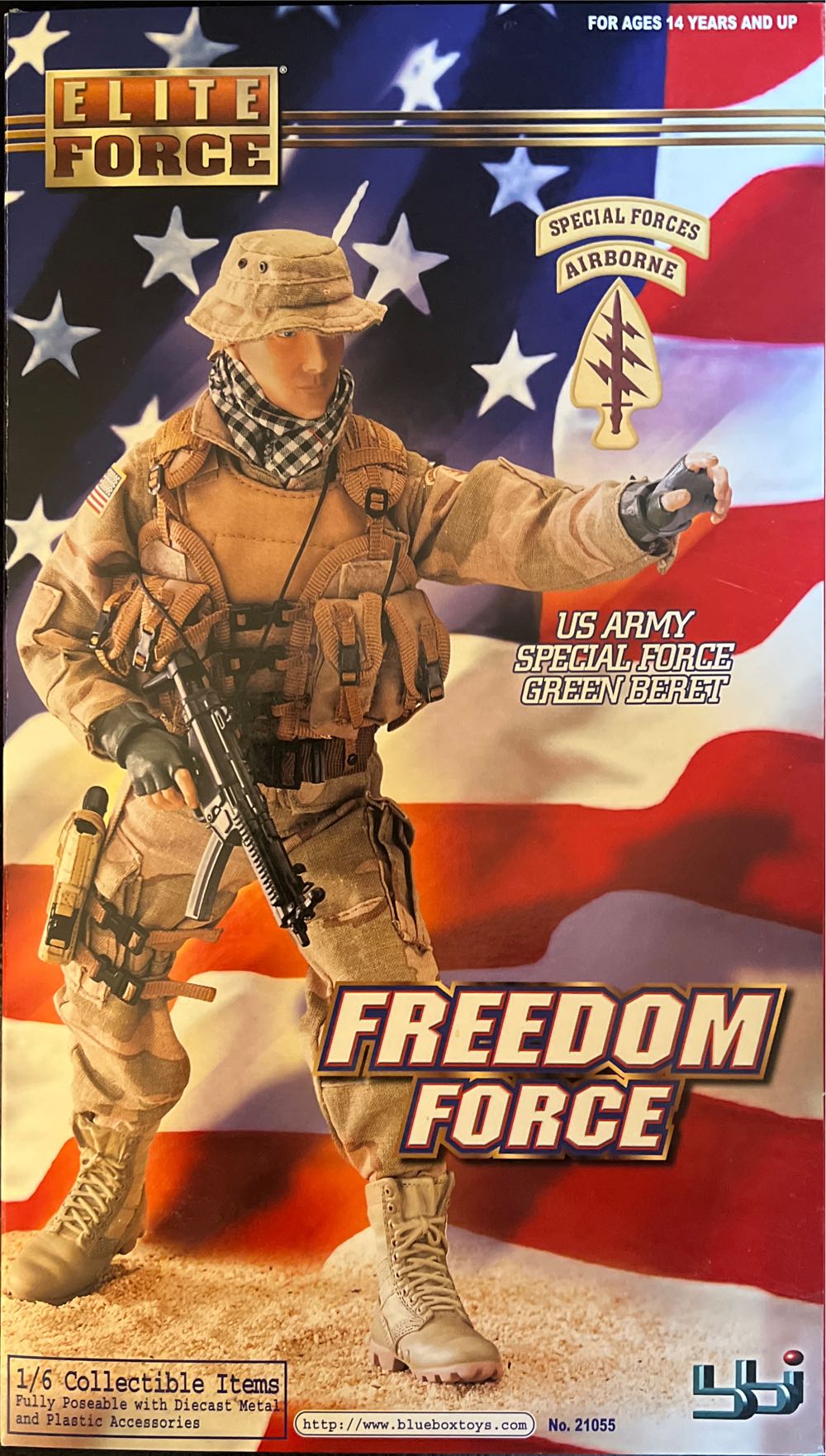 Elite Force Special Forces Airborne - Blue Box Toys (Elite Force) action figure collectible [Barcode 021105210552] - Main Image 2