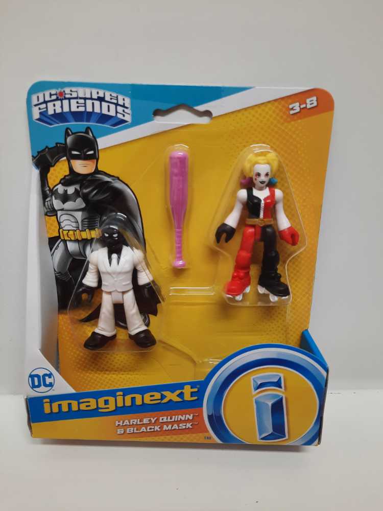 Harley Quinn & Black Mask - Imaginext - Fisher Price (Imaginext: DC) action figure collectible [Barcode 887961828665] - Main Image 1