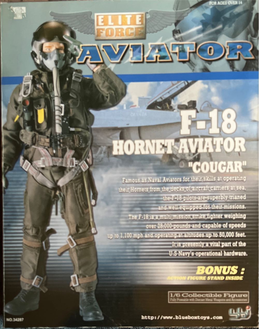 Elite Force Aviator - Blue Box Toys (Elite Force) action figure collectible [Barcode 021105342871] - Main Image 2