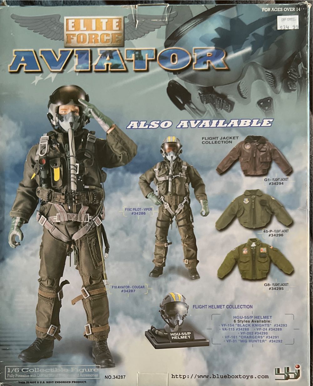 Elite Force Aviator - Blue Box Toys (Elite Force) action figure collectible [Barcode 021105342871] - Main Image 3