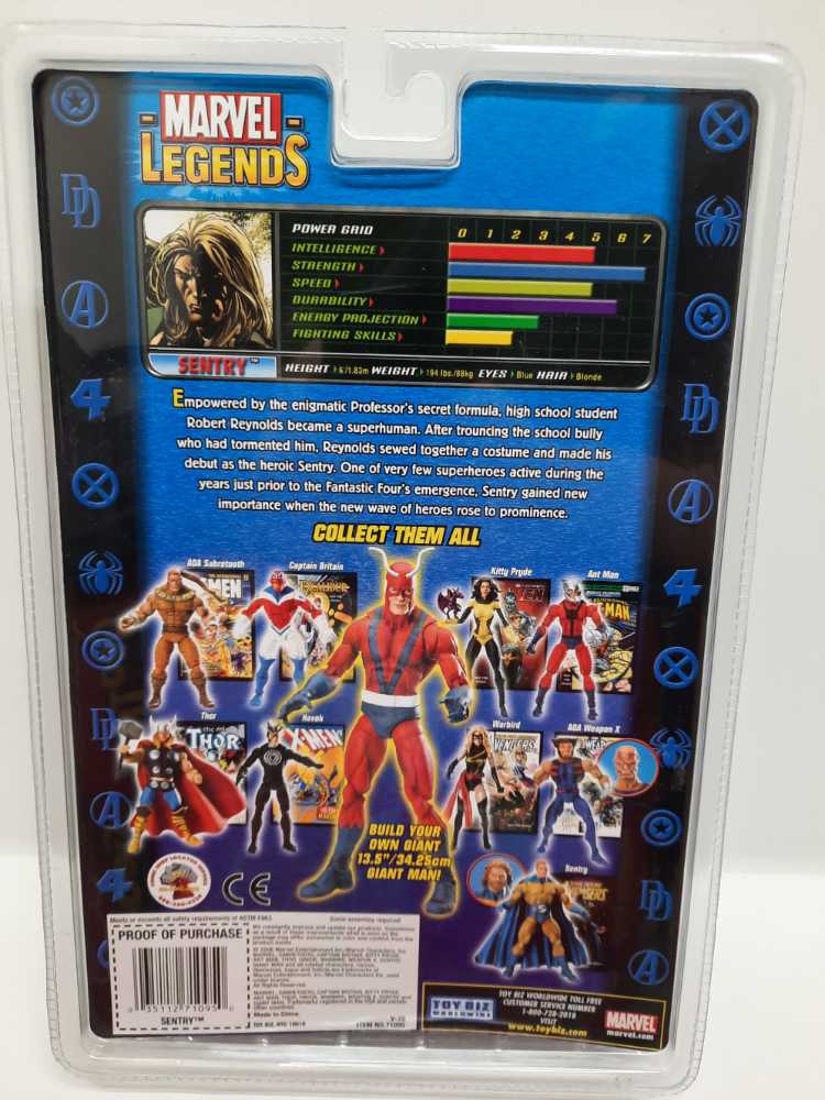 Sentry (Bearded)  (Marvel: Legends: 6”) action figure collectible [Barcode 035112710950] - Main Image 2