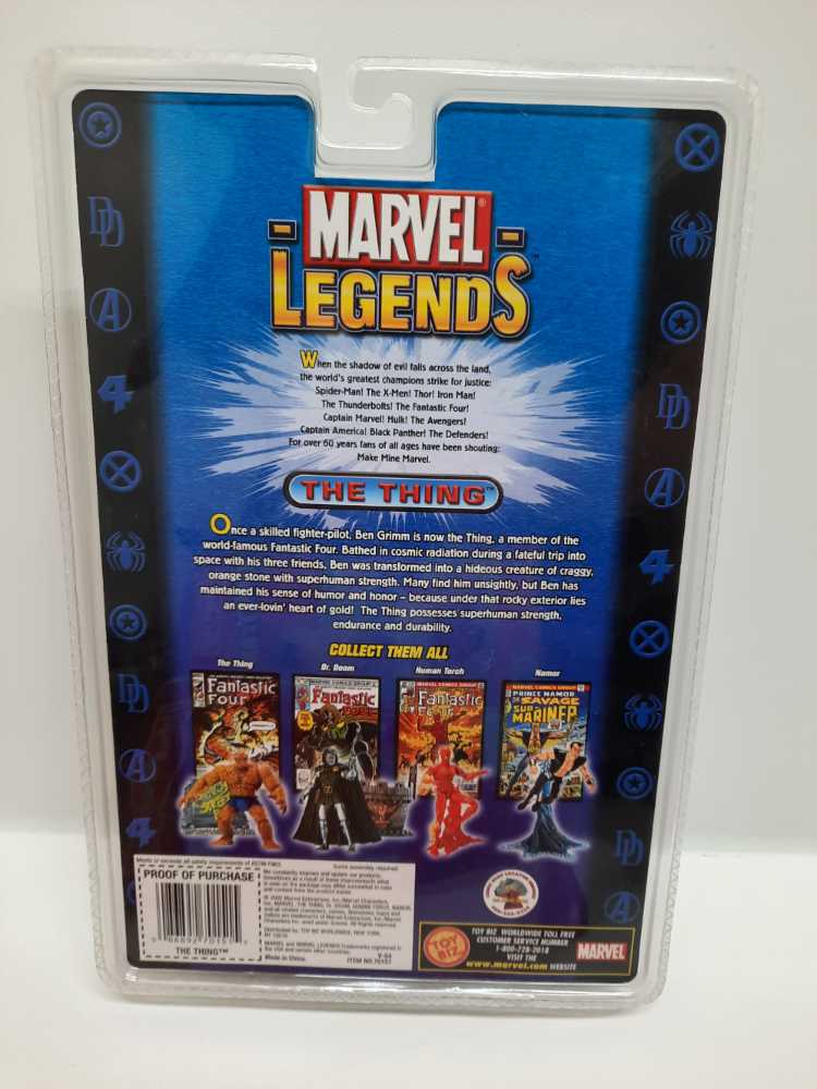 Thing (Trench Coat) - Toy Biz (Marvel Legends) (Marvel: Legends: 6”) action figure collectible [Barcode 086892701515] - Main Image 2