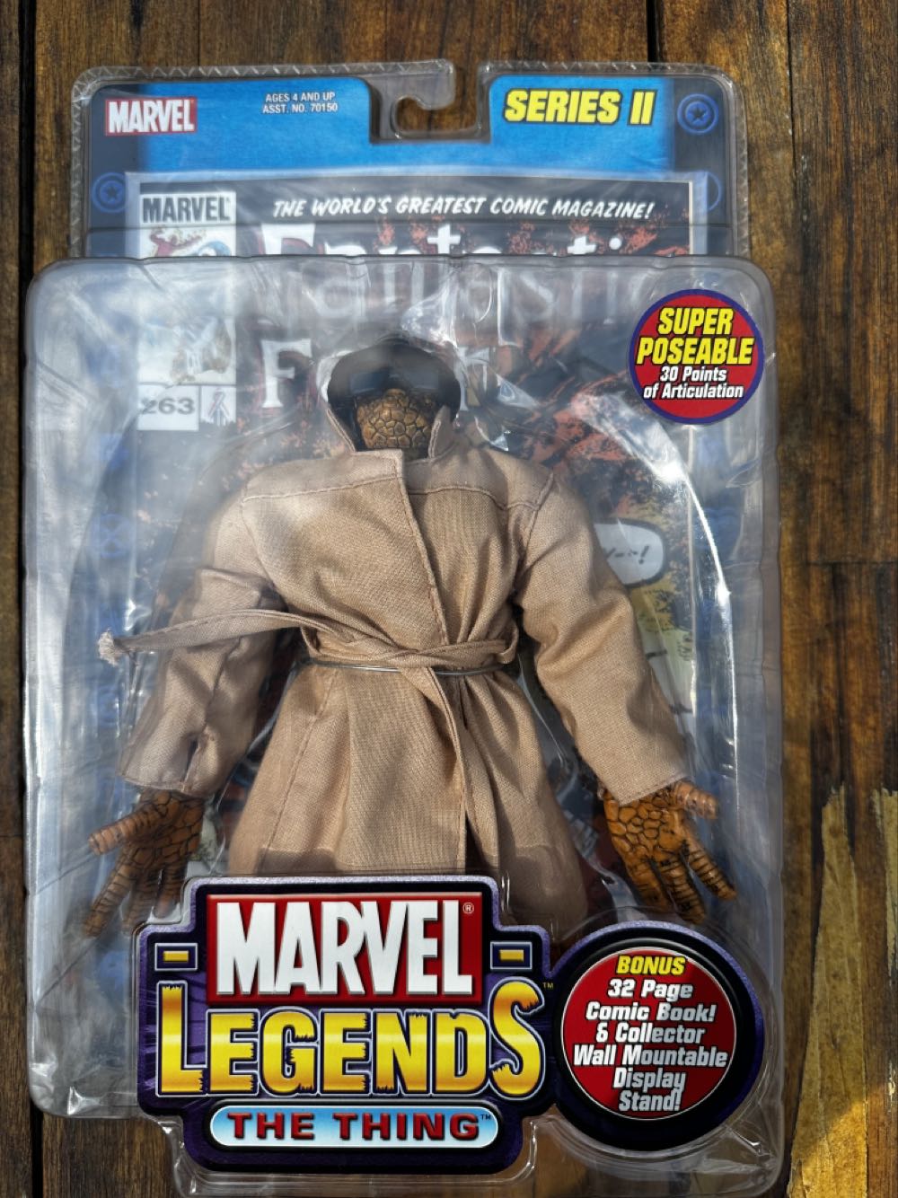 Thing (Trench Coat) - Toy Biz (Marvel Legends) (Marvel: Legends: 6”) action figure collectible [Barcode 086892701515] - Main Image 3