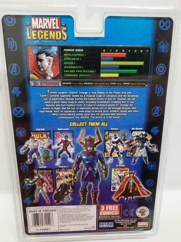 Dr. Strange  (Marvel: Legends: 6”) action figure collectible [Barcode 086892711408] - Main Image 2