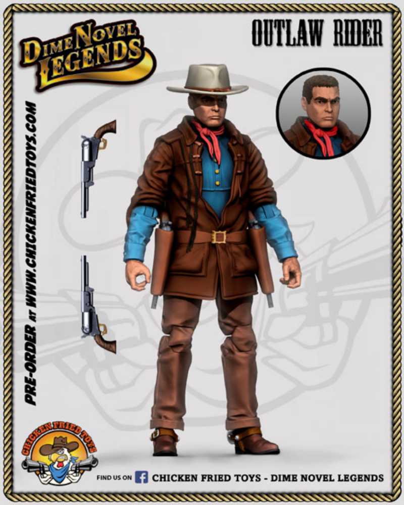 Outlaw Rider - Chicken Fried Toys (Cowboy Figures) action figure collectible - Main Image 1