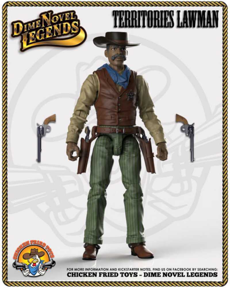 Dime Novel Legends Territories Lawman  - Chicken Fried Toys (Dime Novel Legends) action figure collectible - Main Image 3