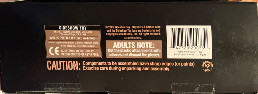 Barbed Wire Bayonets - Sideshow Toy (Sideshow Collectibles) action figure collectible [Barcode 747720200739] - Main Image 3