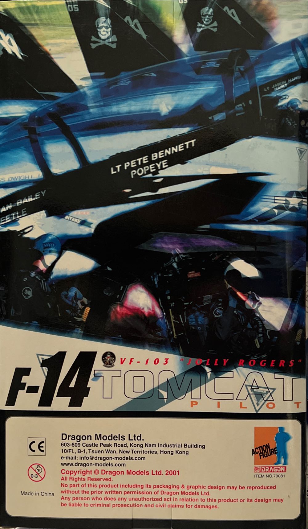 Dragon 1 6 Action Figure F 14 Tomcat Pilot Popeye Vf ... - Dragon Models Ltd. (New Generation) action figure collectible [Barcode 089195700810] - Main Image 2