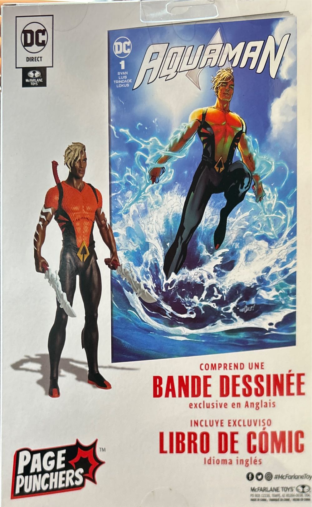 Aqualad - McFarlane Toys (Page Punchers - Aquaman Comic) action figure collectible [Barcode 787926159141] - Main Image 2