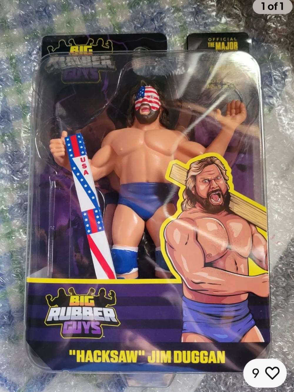 Hacksaw Jim Duggan - Major Bendies (Major Bendies Big Rubber Guys) action figure collectible - Main Image 2